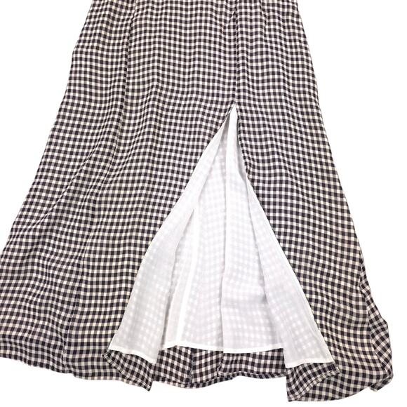 Reformation Bandit Midi Dress Gingham Check Puff Sleeve Cottagecore - Picture 10 of 14